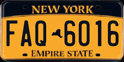 NY license plate FAQ6016