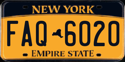 NY license plate FAQ6020