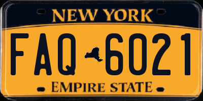 NY license plate FAQ6021