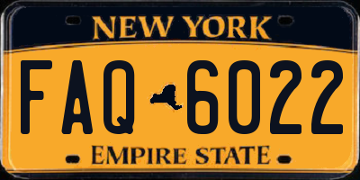 NY license plate FAQ6022