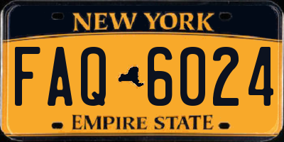 NY license plate FAQ6024