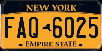 NY license plate FAQ6025