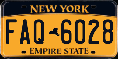 NY license plate FAQ6028