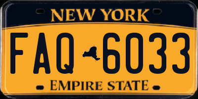 NY license plate FAQ6033