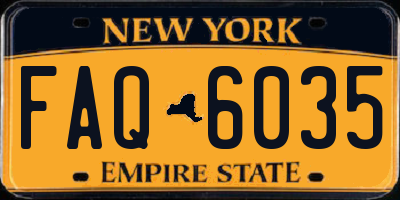 NY license plate FAQ6035