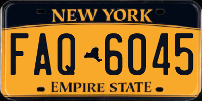 NY license plate FAQ6045