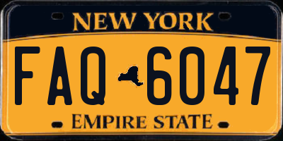 NY license plate FAQ6047