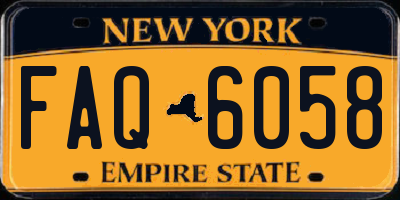 NY license plate FAQ6058