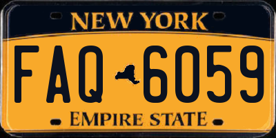 NY license plate FAQ6059