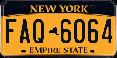 NY license plate FAQ6064