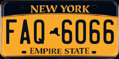 NY license plate FAQ6066
