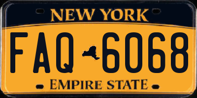 NY license plate FAQ6068
