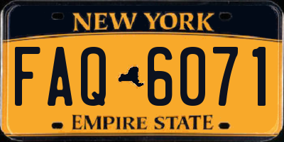 NY license plate FAQ6071