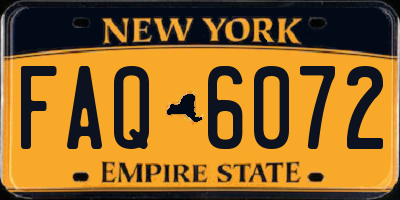 NY license plate FAQ6072