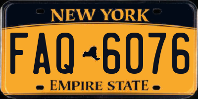 NY license plate FAQ6076
