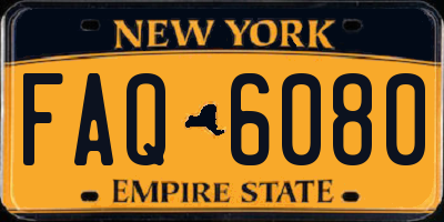 NY license plate FAQ6080