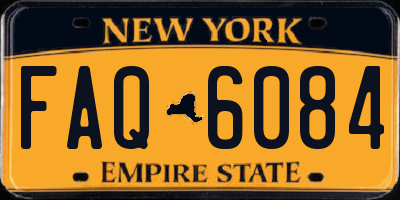 NY license plate FAQ6084