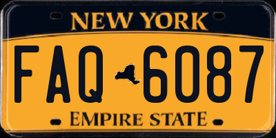 NY license plate FAQ6087