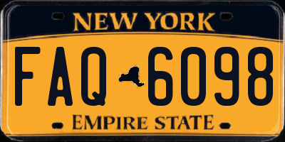 NY license plate FAQ6098