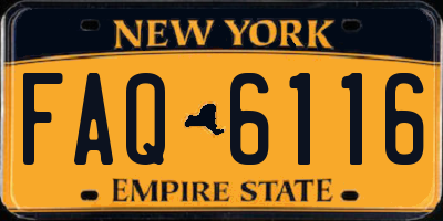 NY license plate FAQ6116