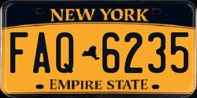 NY license plate FAQ6235
