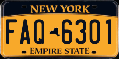 NY license plate FAQ6301