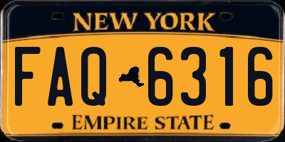 NY license plate FAQ6316