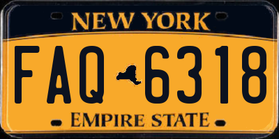 NY license plate FAQ6318