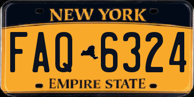 NY license plate FAQ6324