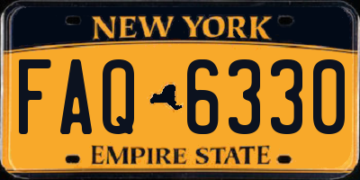 NY license plate FAQ6330