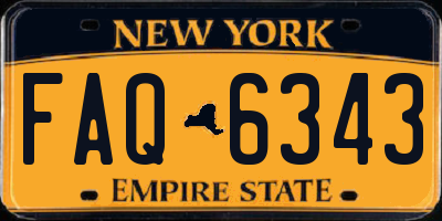 NY license plate FAQ6343