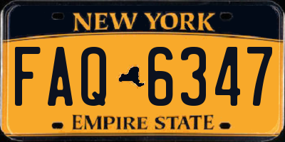 NY license plate FAQ6347