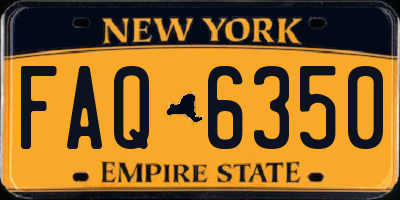 NY license plate FAQ6350