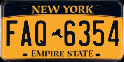 NY license plate FAQ6354