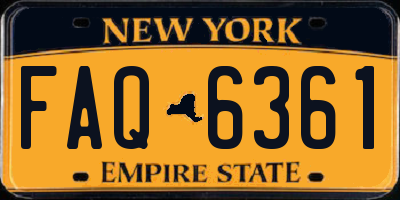NY license plate FAQ6361