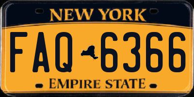 NY license plate FAQ6366