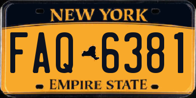 NY license plate FAQ6381