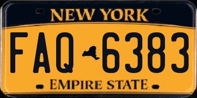 NY license plate FAQ6383