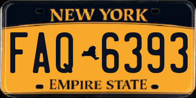 NY license plate FAQ6393