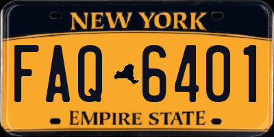 NY license plate FAQ6401