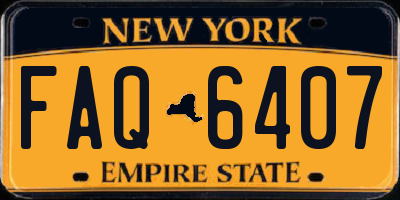 NY license plate FAQ6407