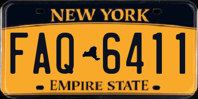 NY license plate FAQ6411