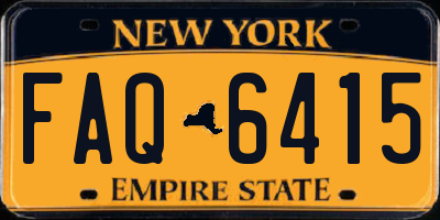 NY license plate FAQ6415