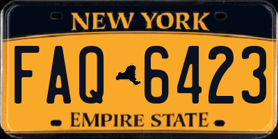 NY license plate FAQ6423