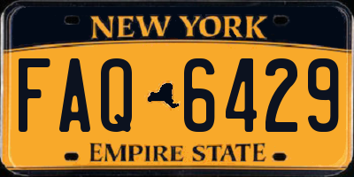 NY license plate FAQ6429