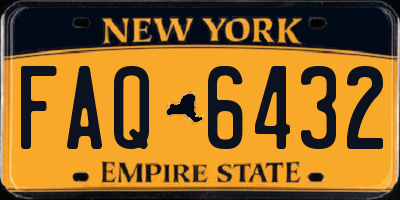 NY license plate FAQ6432