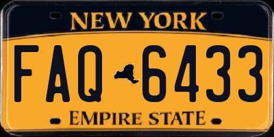 NY license plate FAQ6433