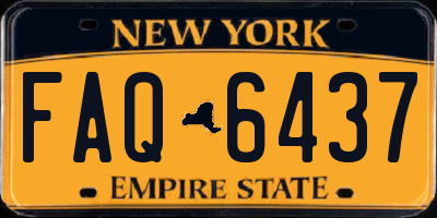 NY license plate FAQ6437