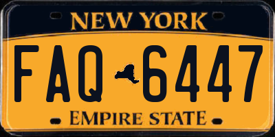 NY license plate FAQ6447