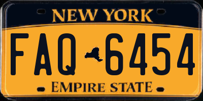 NY license plate FAQ6454